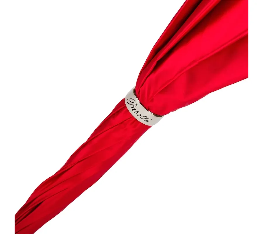 obrazek 5 Piękny nowoczesny czerwony parasol damski w czarne kropki – Pasotti