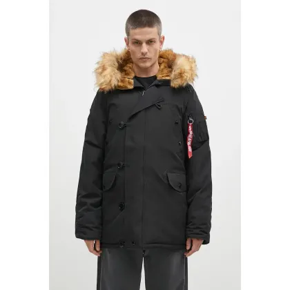 Zdjęcie Alpha Industries kurtka Explorer męska kolor czarny zimowa 193128.03