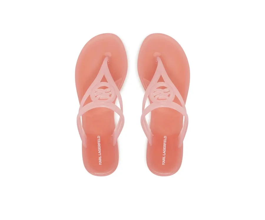 obrazek 1 KARL LAGERFELD Japonki Jelly Thong KL80007A Różowy