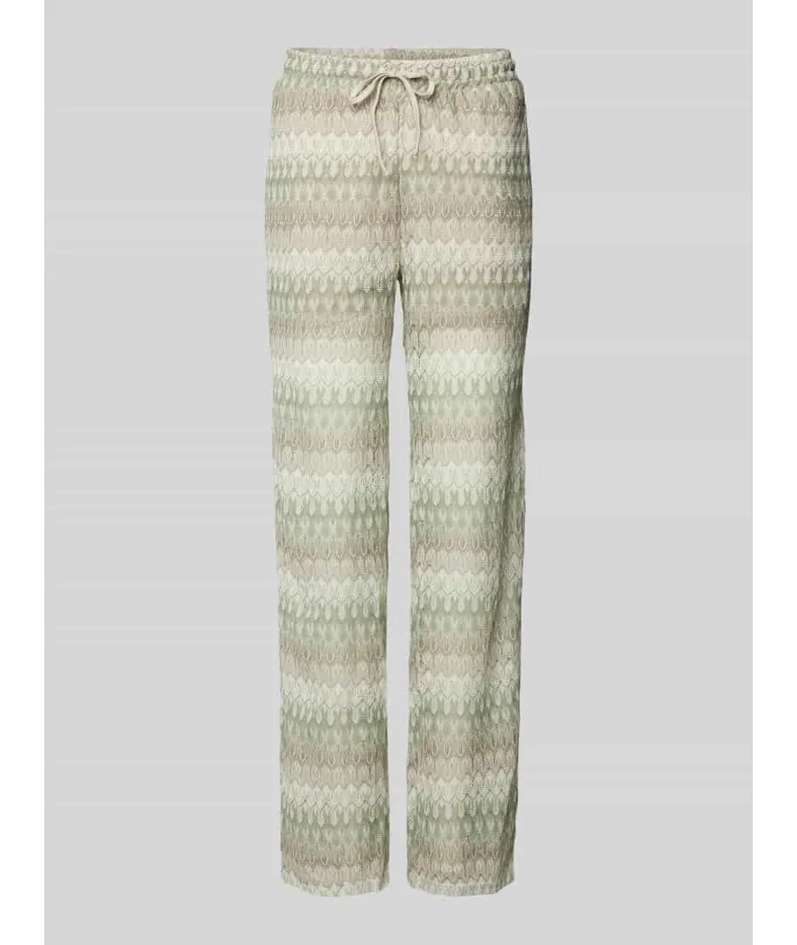 obrazek 1 Spodnie materiałowe ze wzorem na całej powierzchni model ‘DICTE’