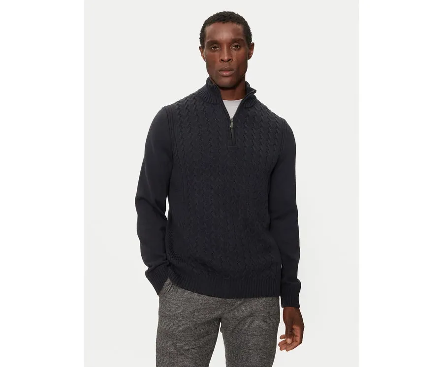 obrazek 1 JOOP! Jeans Sweter 15 JJK-08Sanjor 30043086 Granatowy Modern Fit