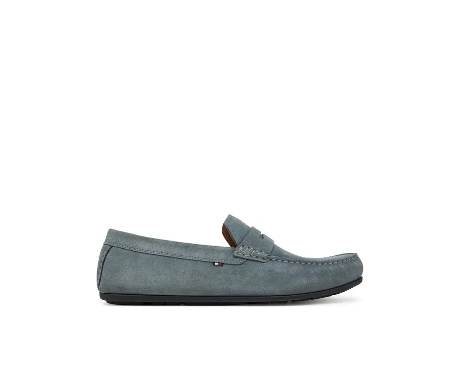 obrazek 1 Tommy Hilfiger Mokasyny Casual Hilfiger Suede Driver FM0FM04998 Szary