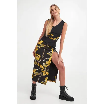 Zdjęcie Sukienka midi VERSACE JEANS COUTURE Versace Jeans Couture