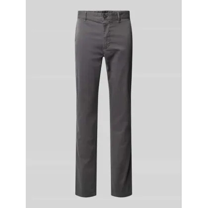 Zdjęcie Chinosy o kroju slim fit z wpuszczanymi kieszeniami w stylu francuskim
