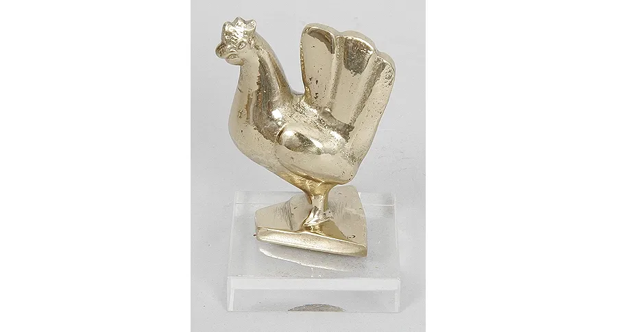 obrazek 1 Figurka kurczaka z brązu