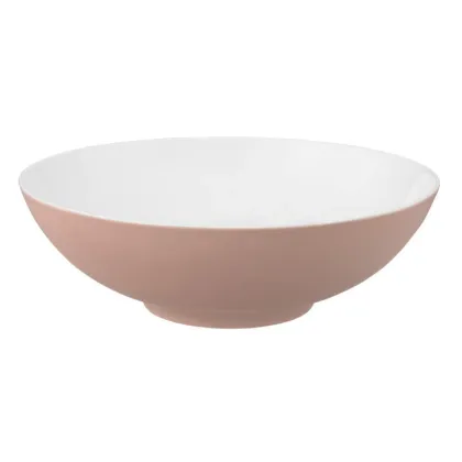 Zdjęcie Okrągła duża miska z porcelany 30 cm w kolorze różowym - Seltmann Weiden