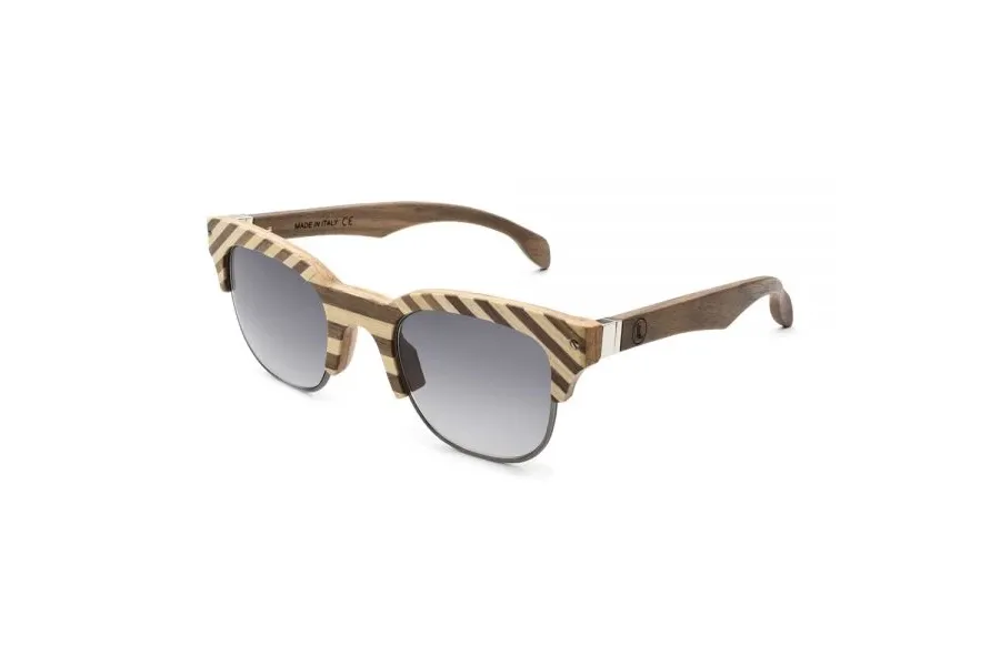 obrazek 2 Okulary męskie z drewna w paski - Legno Light