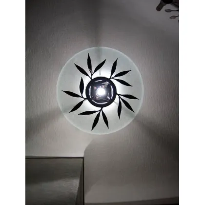 Zdjęcie Lampa sufitowa z 1 żarówką z kutego żelaza Lata 80