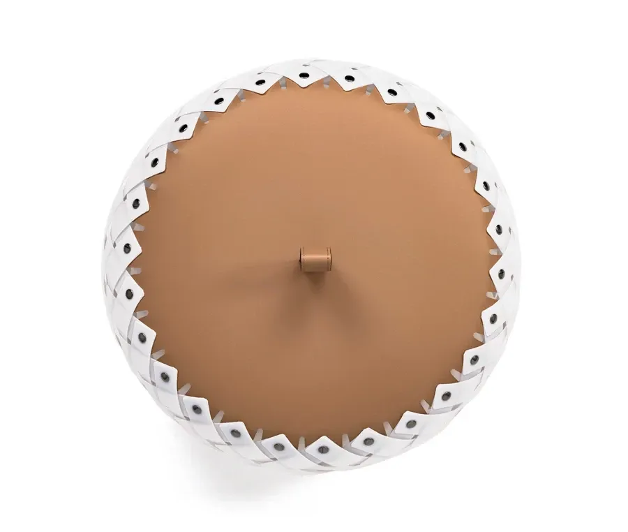 obrazek 3 Piękna skórzana lampa stojąca