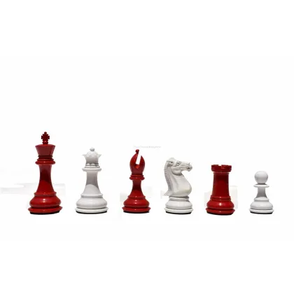 Zdjęcie Biało-czerwone figury szachowe idealne na prezent - The Chess Empire