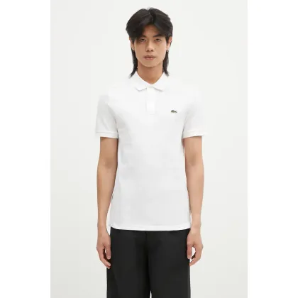 Zdjęcie Lacoste polo bawełniane kolor biały