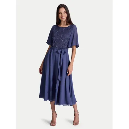 Zdjęcie Swing Sukienka koktajlowa 5AI02500 Niebieski Regular Fit