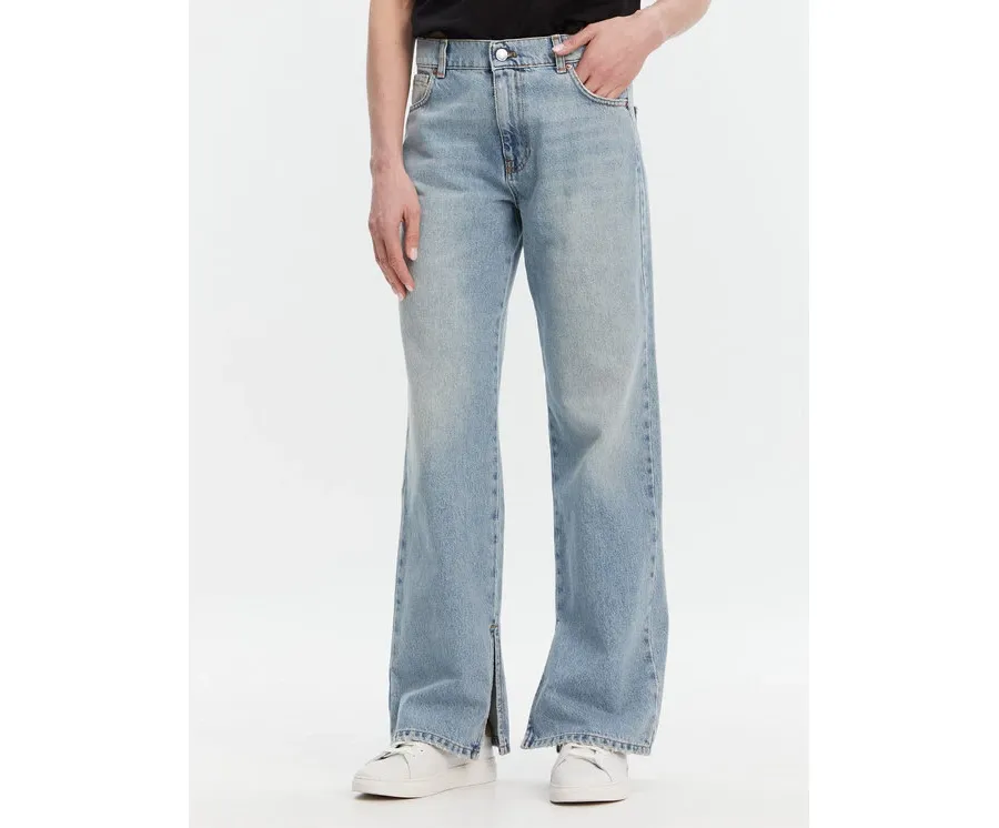 obrazek 1 ViCOLO Jeansy DD5065 Niebieski Wide Leg