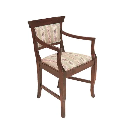 Zdjęcie Stylowy włoski osiemnastowieczny tapicerowany fotel do wyjątkowego salonu