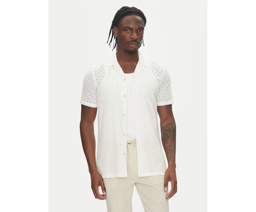 obrazek 1 Lindbergh Koszula 30-203569 Biały Relaxed Fit