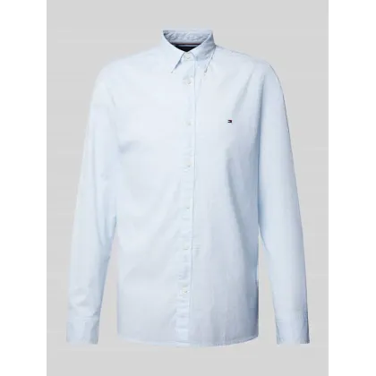 Zdjęcie Tommy Hilfiger Koszula Micro Foulard MW0MW35813 Błękitny Slim Fit