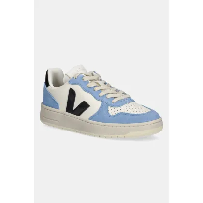Zdjęcie Veja sneakersy skórzane V-10 Prime damskie kolor niebieski VI0220503A