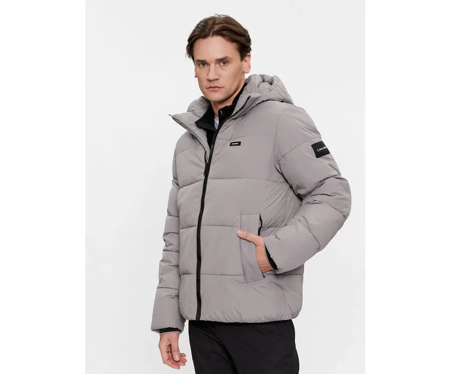 obrazek 1 Calvin Klein Kurtka zimowa Crinkle K10K110336 Szary Regular Fit