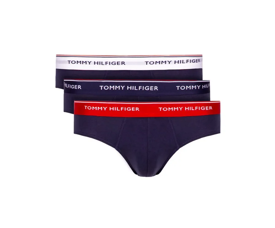 obrazek 1 Tommy Hilfiger Komplet 3 par slipów 3p Brief 1U87903766 Granatowy