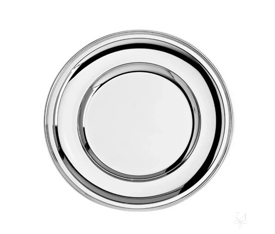 obrazek 1 Stylowy okrągły srebrny talerz Inglese - Zaramella Argenti