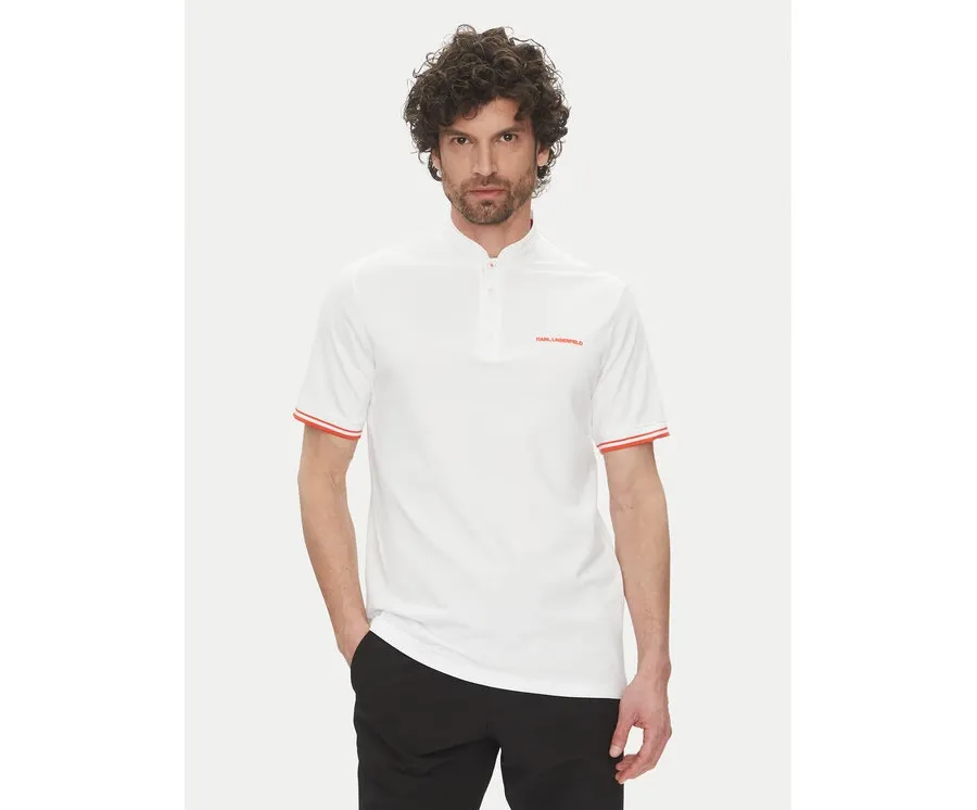 obrazek 1 KARL LAGERFELD Polo 745022 552232 Biały Regular Fit