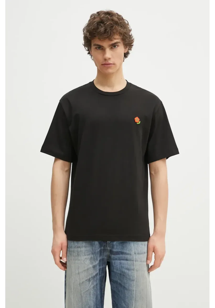 obrazek 1 Kenzo t-shirt bawełniany Pop męski kolor czarny gładki FF55TS5284SG.99J