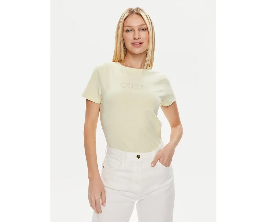 obrazek 1 Guess T-Shirt Skylar V4GI09 J1314 Zielony Slim Fit