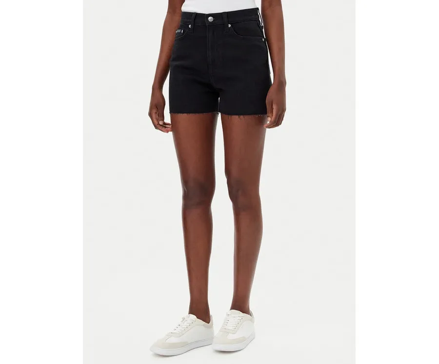 obrazek 1 Calvin Klein Jeans Szorty jeansowe J20J225154 Czarny Mom Fit