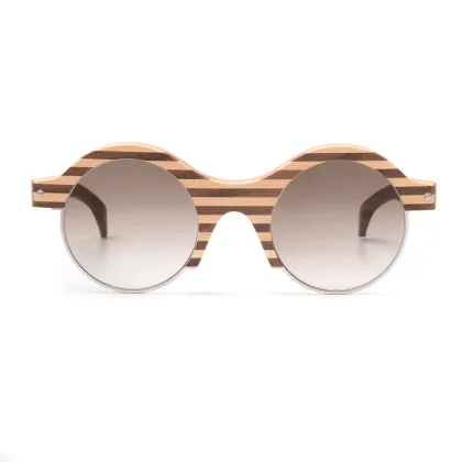 Zdjęcie Drewniane oprawki i okrągłe szkła - Legno Light