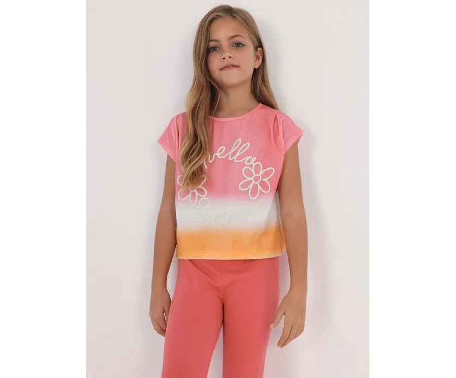 obrazek 1 Mayoral T-Shirt 6055 Koralowy