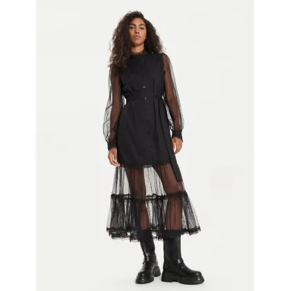 Zdjęcie TWINSET Sukienka koktajlowa 241TT2040 Czarny Regular Fit