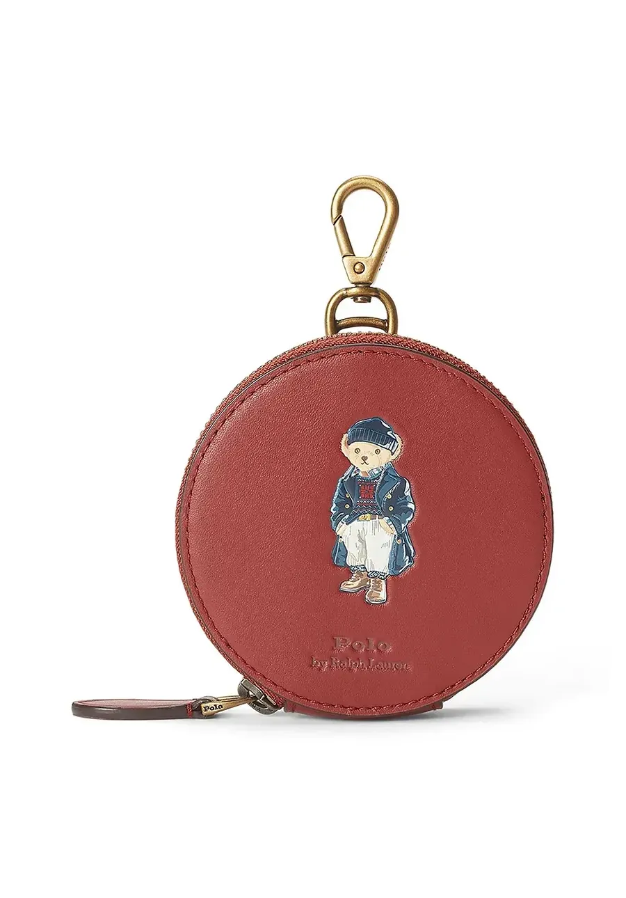 obrazek 1 Polo Ralph Lauren portfel skórzany damski kolor czerwony 427952662