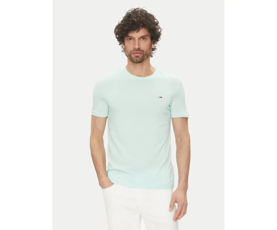 obrazek 1 Tommy Jeans T-Shirt DM0DM20363 Zielony Slim Fit