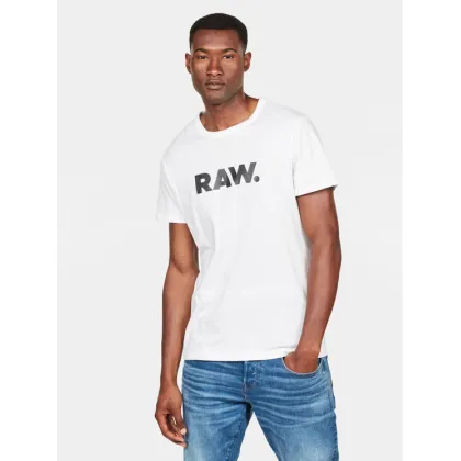 Zdjęcie G-Star Raw T-Shirt Holorn D08512-8415 Biały Regular Fit