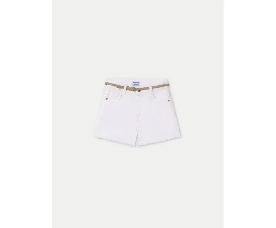 obrazek 1 Mayoral Szorty materiałowe 275 Biały Regular Fit