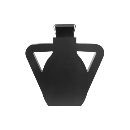 Zdjęcie Designerski skórzany czarny wazon Otto 9x41xH44 cm