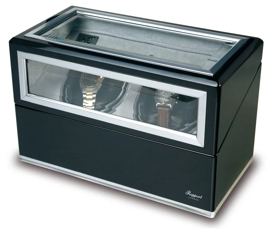 obrazek 2 Rotomat na 2 zegarki Ebony + Aluminium Duo W262
