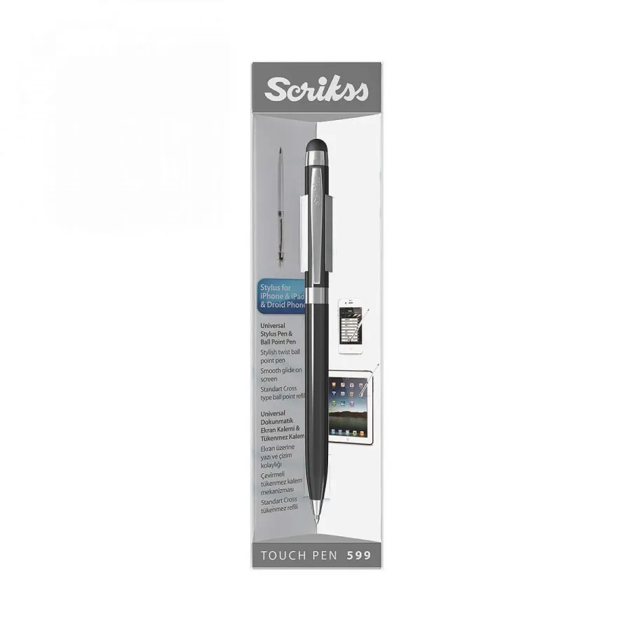 obrazek 7 Czarny długopis dotykowy z kolekcji Touch Pen 599