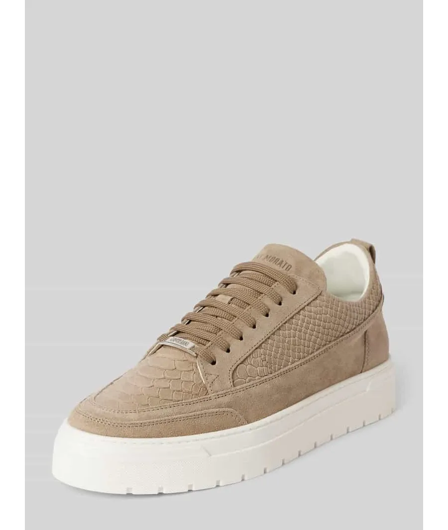 obrazek 1 Sneakersy ze skóry z detalami z logo model ‘FLINT’
