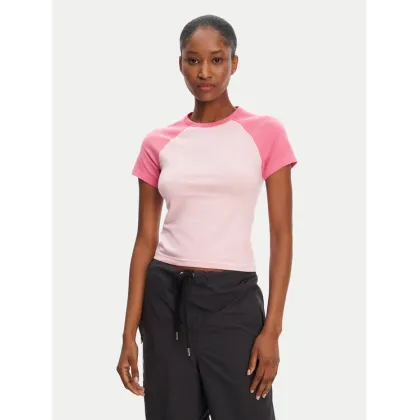 Zdjęcie Juicy Couture T-Shirt Contrast JCWCT125307 Różowy Slim Fit