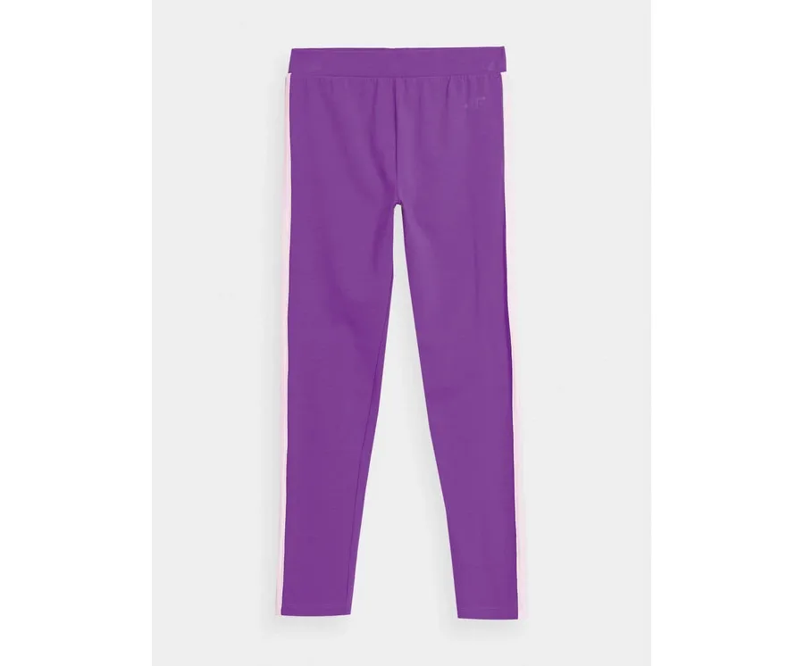obrazek 1 4F Legginsy 4FJAW23TTIGF094 Fioletowy Slim Fit