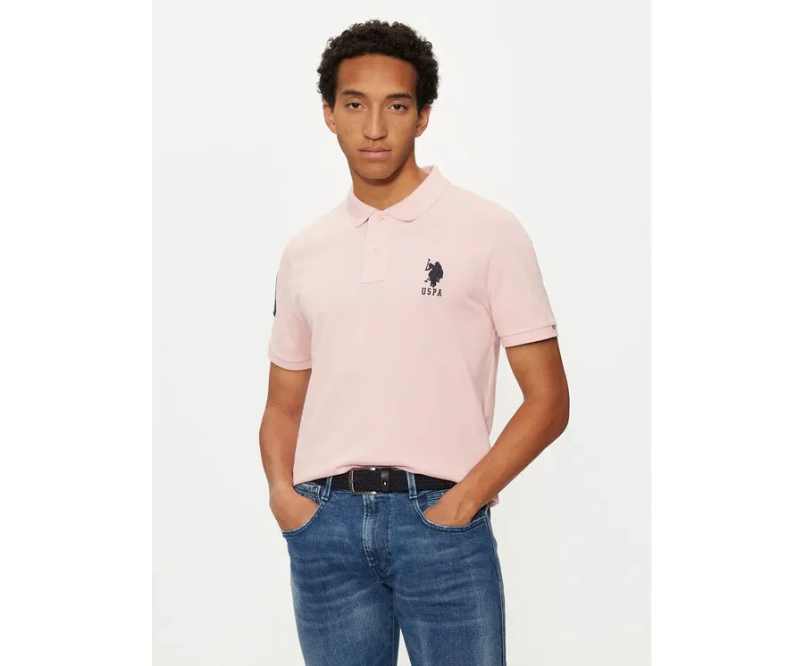 obrazek 1 U.S. Polo Assn. Polo MUP3313 Różowy Regular Fit