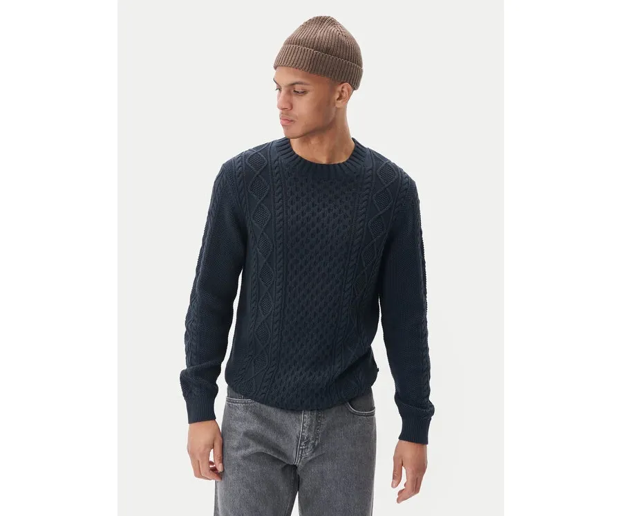 obrazek 1 Matinique Sweter Triton 30207487 Granatowy Regular Fit