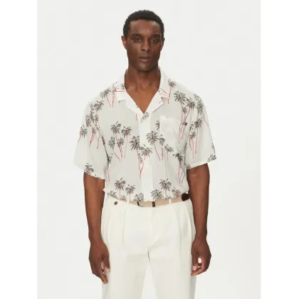 Zdjęcie Tommy Hilfiger Koszula Bowling Shirt Print UM0UM03227 Beżowy Regular Fit