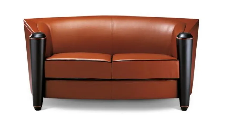 obrazek 3 Elegancka tapicerowana skórą sofa do luksusowych wnętrz