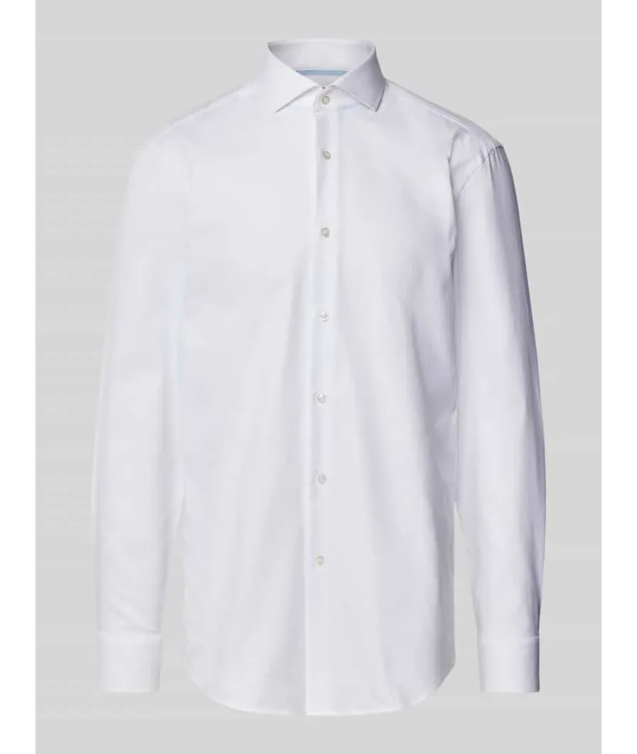 obrazek 1 Koszula biznesowa o kroju slim fit z kołnierzykiem typu cutaway model ‘Hank’