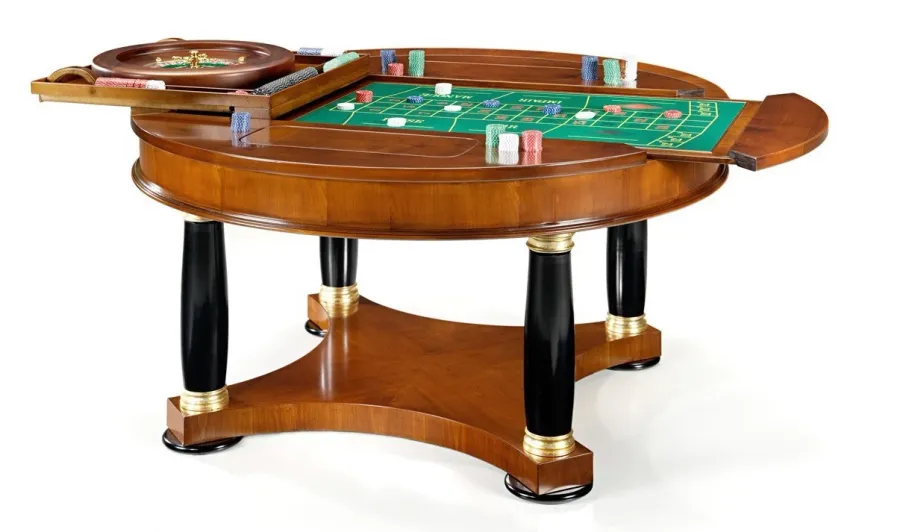 picture 1 Multifunctional exclusive table for games – chess – blackjack – backgammon – roulette – rummy