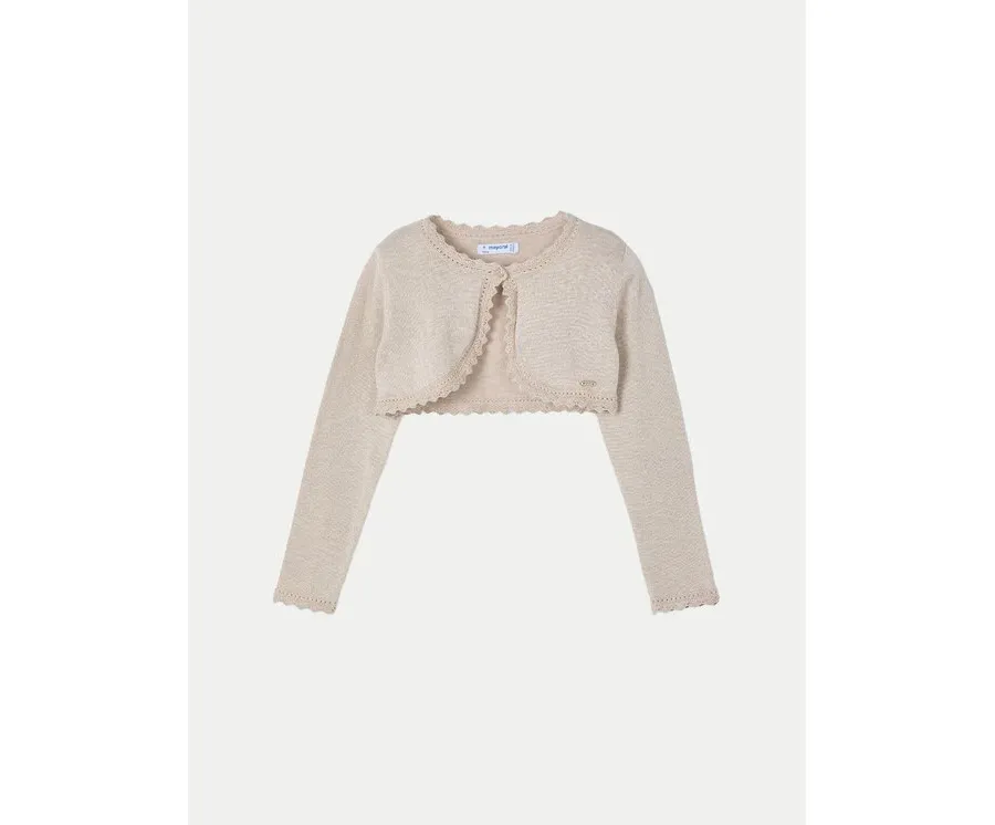 obrazek 1 Mayoral Bolerko 320 Beżowy Regular Fit