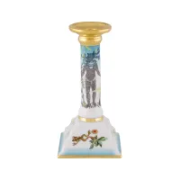 Zdjęcie Świecznik męski z porcelany Rêveries z przedstawieniem mężczyzny wśród roślin - Vista Alegre