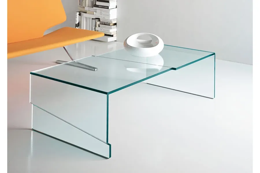 obrazek 1 Nowoczesny stolik kawowy wykonany z przezroczystszego szkła - Tonelli Design